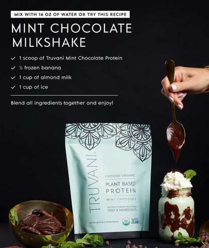Truvani Organic Plant Based Protein Powder | Vanilla Chai | 10 Servings | Vegan | 20g Pea Protein | Keto | Gluten & Dairy Free | Low Carb | No Added Sugar