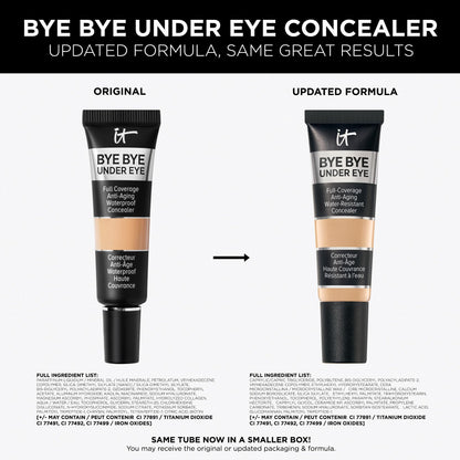 IT Cosmetics Bye Bye Under Eye Concealer (Light Nude) - Water-Resistant, Full Coverage Brightening Concealer For Dark Circles, Fine Lines, Redness & Discoloration, Anti-Aging, 24H Wear - 0.4 fl oz IT CosmeticsBuy Supplements Australia