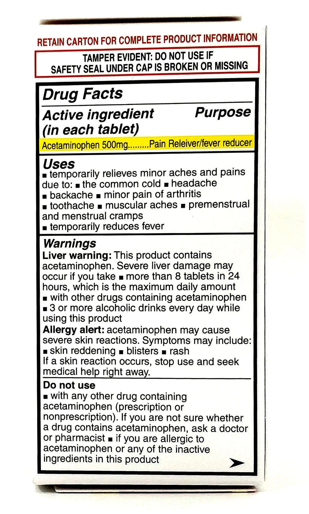 Pharbetol 500mg Extra Strength Tablets 100 Count (Generic Extra Strength) PHARBEST PHARMACEUTICALSBuy Supplements Australia