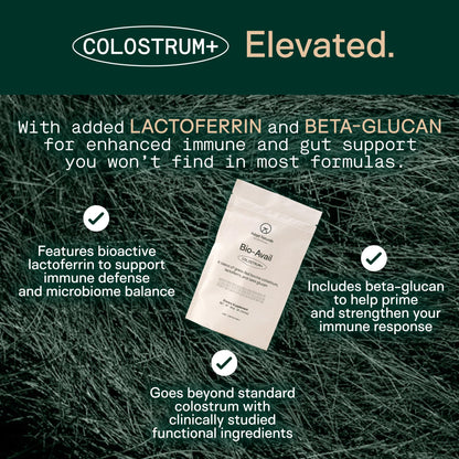 Adapt Naturals Colostrum Supplement with Lactoferrin & Beta-Glucan, Bio-Avail Grass Fed Bovine Colostrum Powder for Gut Health, Immune Support & Vitality | Non-GMO, 2500mg, Unflavored - 30 Days Supply ADAPT NATURALS BY CHRIS KRESSER buy supplements Au