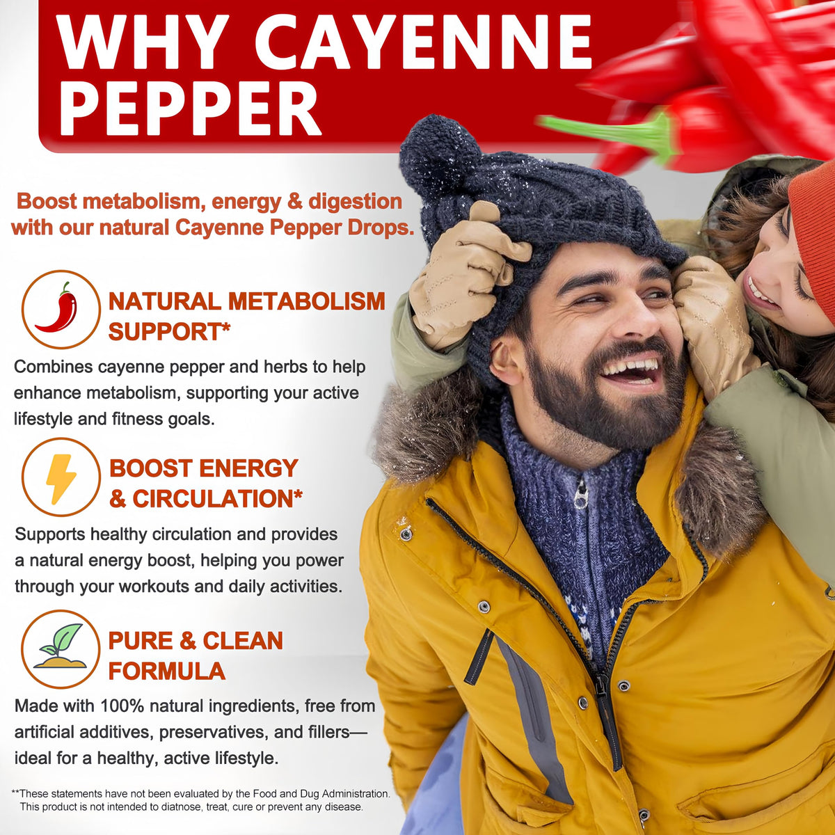 Cayenne Pepper Drops, High Absorption 6-in-1 Liquid Cayenne Pepper Supplement w/Ceylon Cinnamon, Green Tea Extract, Turmeric, Organic Liquid Drops Than Cayenne Capsules Powder Vita letuo buy supplements Au