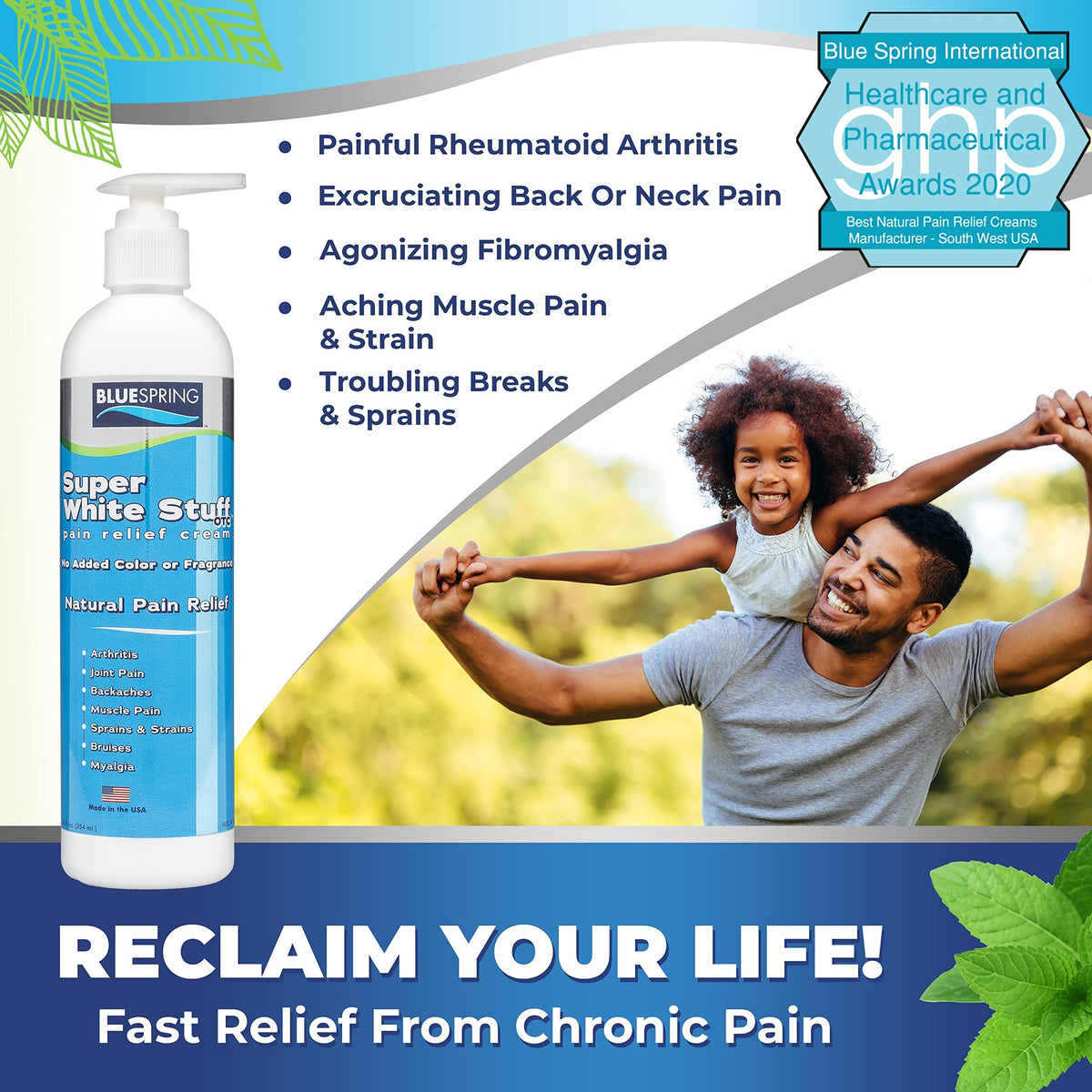 Emu Therapy Super White Stuff OTC 12-oz. Pump Bottle - Natural, Made in USA, Paraben-Free, Works in As Little As 5 Minutes for Joint/Muscle Pain, Backaches, Sprains/Strains, Bruises & More Emu TherapyBuy Supplements Australia