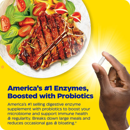 Enzymedica Digest Gold + Probiotics - Digestive Enzyme Supplement for Women & Men, Enzyme and Probiotic Capsules for Digestion, Gut Health Support, Helps Gas & Bloating, Vegetarian - 45 Caps