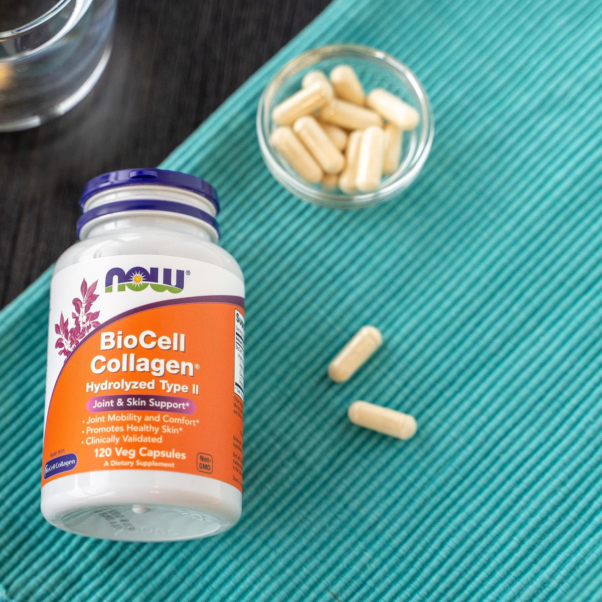 NOW Foods Supplements, BioCell Collagen® Hydrolyzed Type II, Clinically Validated, 120 Veg Capsules NOW Foods buy supplements Au