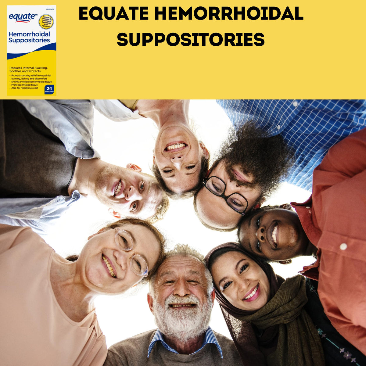Equate Hemorrhoidal Suppositories 24 Ct Pack of 01 24 Total + me Gusta Sticker ME GUSTA SHOPBuy Supplements Australia