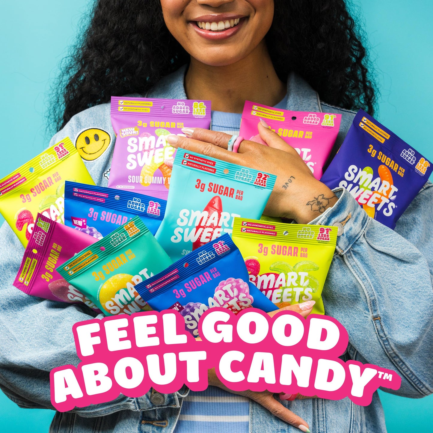 SmartSweets Sweet Fish, Low Sugar Gummy Candy (3g), Low Calorie (130), Gluten-Free -1.8oz (Pack of 12) Packaging may vary