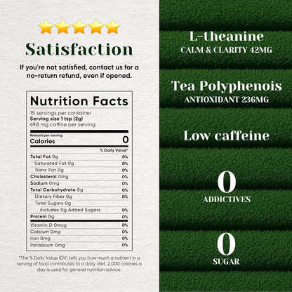 Ceremonial Grade Matcha Green Tea Powder, First Harvest, Shade Grown, 30g | 100% Pure Matcha Powder Ceremonial Grade, w/ No Additives, Unsweetened, Vegan, Gluten-Free, Smooth Flavor for Tea and Lattes