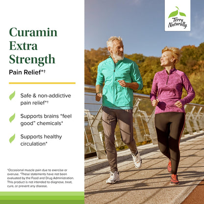 Terry Naturally Curamin Extra Strength - Curcumin & Boswellia for Healthy Circulation Support - Turmeric Supplement to Aid Joints, Muscle Health & Endorphin Production - 120 Tablets (Pack of 2) Terry NaturallyBuy Supplements Australia