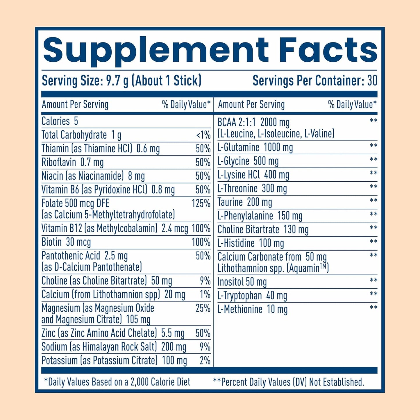 NativePath Hydrate Electrolyte Stick Packs, Tangerine, 30 Count | Single-Serve Sticks, 14 Vitamins & Minerals, 9 Aminos & 2000mg BCAAs, Zero Sugar, Hydration, Keto