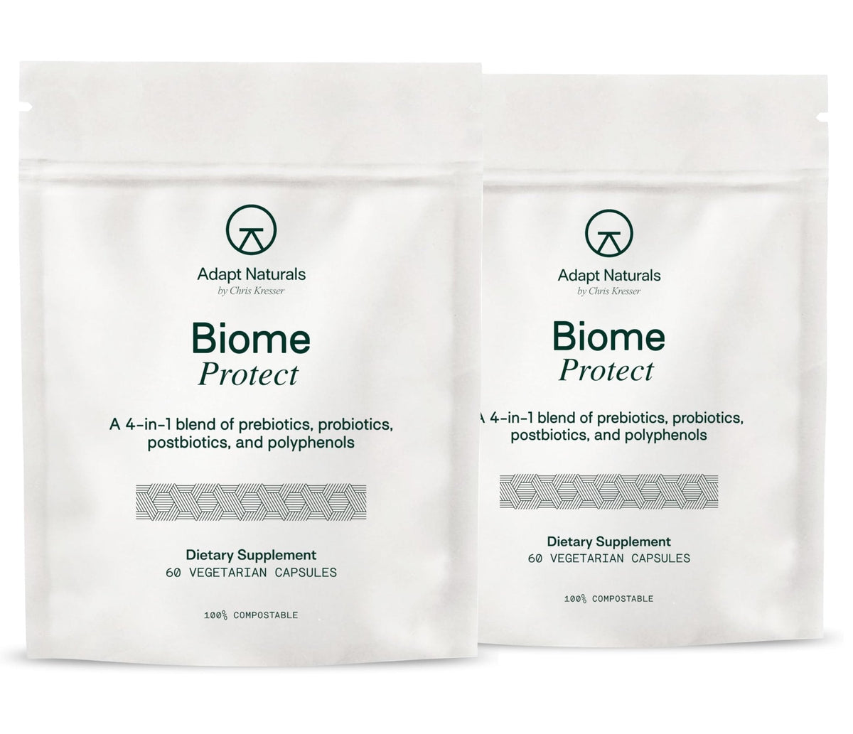 Adapt Naturals 4-in-1 Biome Protect Prebiotics, Probiotics Supplement Postbiotics & Polyphenols for Microbiome, Gut Health & Defense - PrimeBioHealth - canada supplements