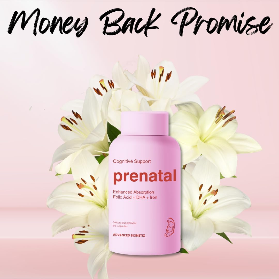 Advanced Bionetix Bio-Available Prenatal Vitamins for Women, Natural Methylated Folate Folic Acid, DHA Omega 3. Multivitamin Pre, During & Post Pregnancy - PrimeBioHealth - canada supplements