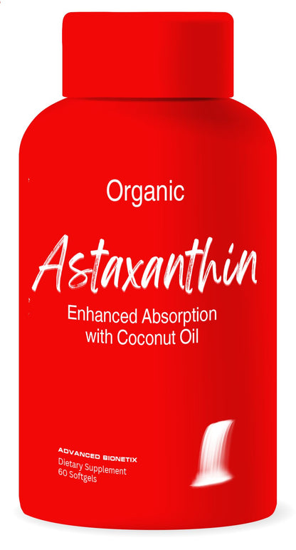 Advanced Bionetix Triple Strength AstaQuil™ Astaxanthin 12mg High Bioavailability Formula, 60 Softgels Organic Coconut Oil for Enhanced Absorption. Powerful Antioxidant for Eye, Joint & Heart Health - PrimeBioHealth - canada supplements