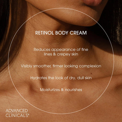 Advanced Clinicals Retinol Body Lotion & Face Moisturizer | Visible Anti Aging Skin Care Retinol Body Cream For Women & Men Targets Look Of Fine Lines - PrimeBioHealth - canada supplements