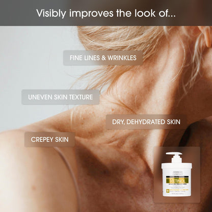 Advanced Clinicals Retinol Body Lotion & Face Moisturizer | Visible Anti Aging Skin Care Retinol Body Cream For Women & Men Targets Look Of Fine Lines - PrimeBioHealth - canada supplements