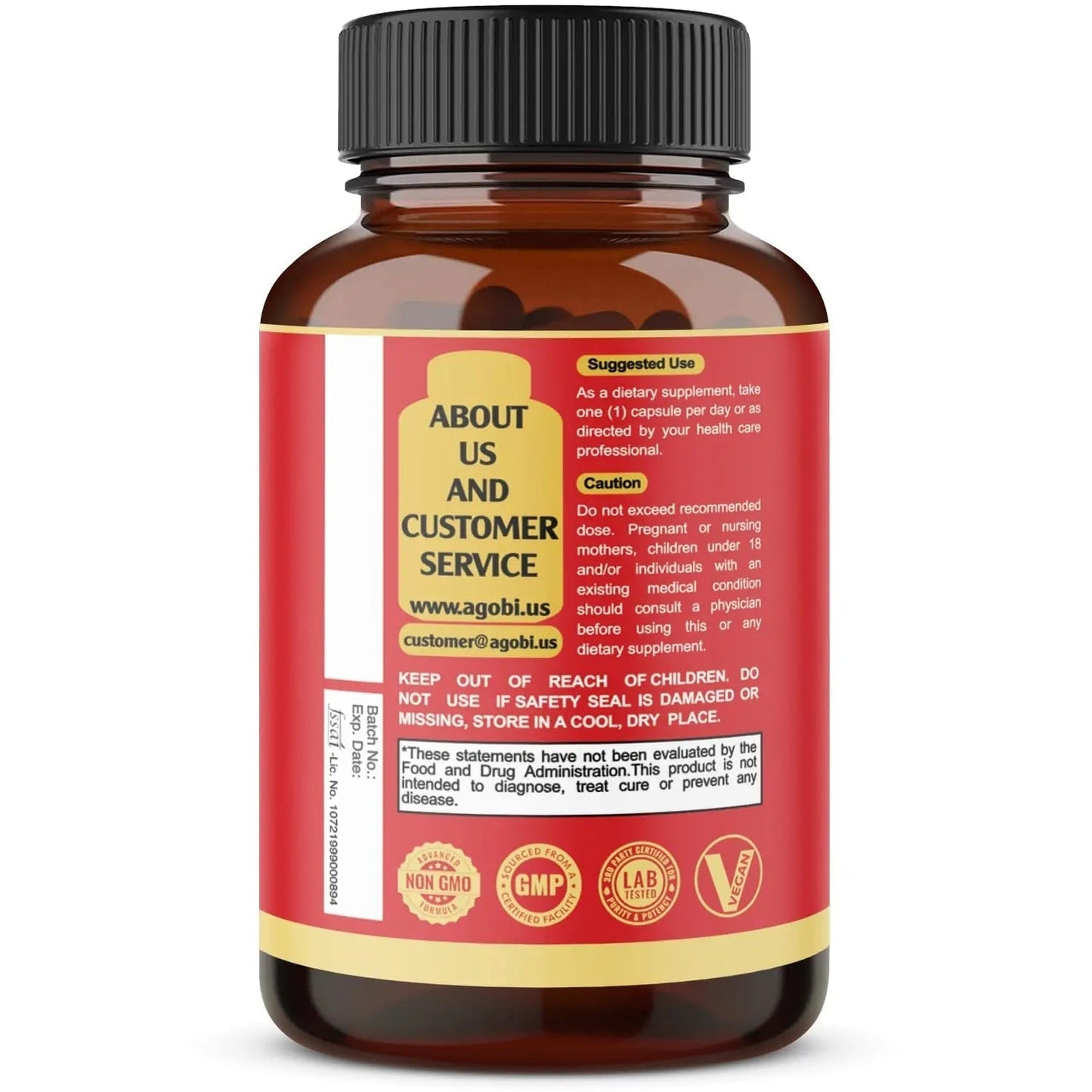 agobi D-Mannose Capsules - 7 Herbs with Cranberry, Dandelion, Hibiscus and More - Support Flush Impurities and Urinary Tract Health - 90 Vegan Capsules 3-Month Supply - PrimeBioHealth - canada supplements