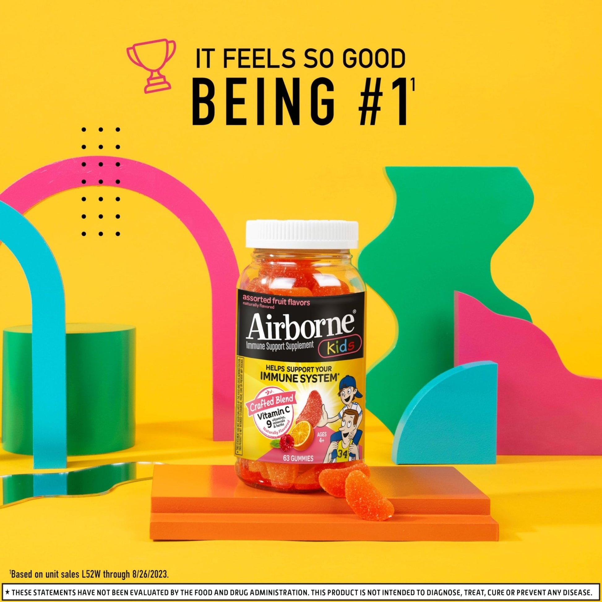 Airborne 500mg Vitamin C + Zinc Immune Support Supplement Gummies for Kids, Assorted Fruit Flavor, Gluten Free Crafted Blend - PrimeBioHealth - canada supplements