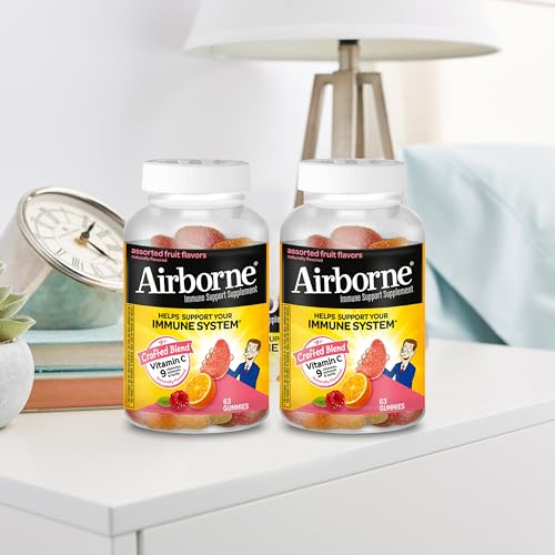 Airborne 750mg Vitamin C Gummies for Adults, Immune Support Gummies with Powerful Antioxidants VIT C & E, Caffeine Free - PrimeBioHealth - canada supplements