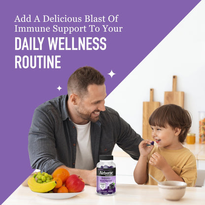 Airborne Elderberry + Zinc & Vitamin C Gummies For Adults, Immune Support Vitamin D & Zinc Gummies With Powerful Antioxidant Vitamins C D & E - PrimeBioHealth - canada supplements