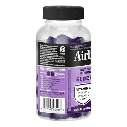 Airborne Elderberry + Zinc & Vitamin C Gummies For Adults, Immune Support Vitamin D & Zinc Gummies With Powerful Antioxidant Vitamins C D & E - PrimeBioHealth - canada supplements