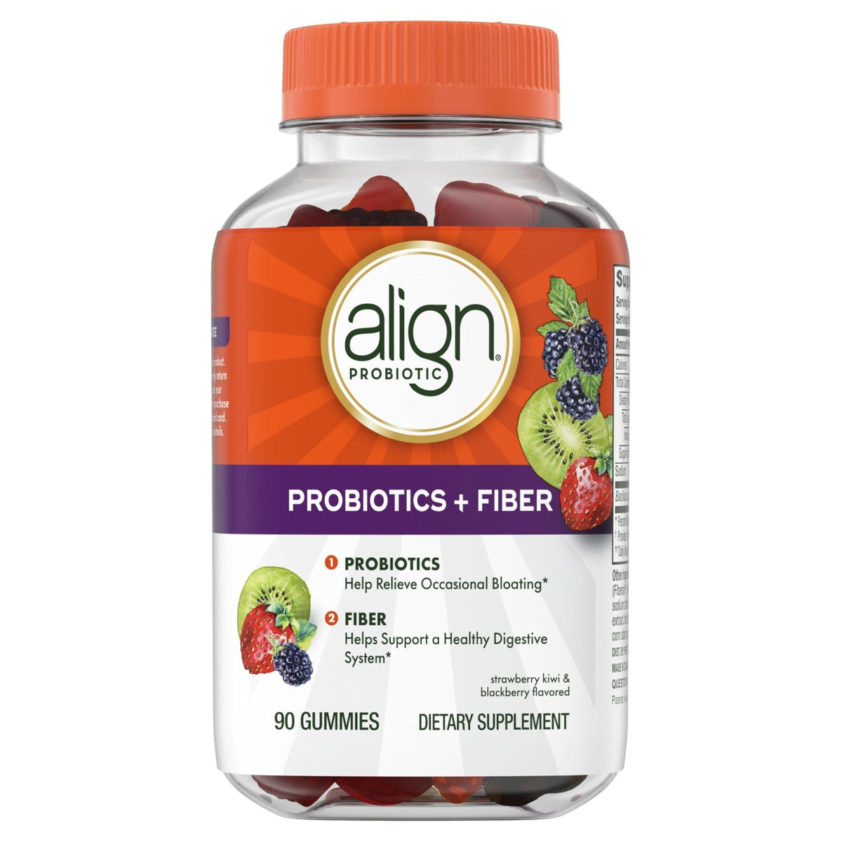 Align Probiotic, Probiotics + Fiber Gummies, Probiotics Help Relieve Occasional Bloating*, Fiber Helps Support a Healthy Digestive System - PrimeBioHealth - canada supplements