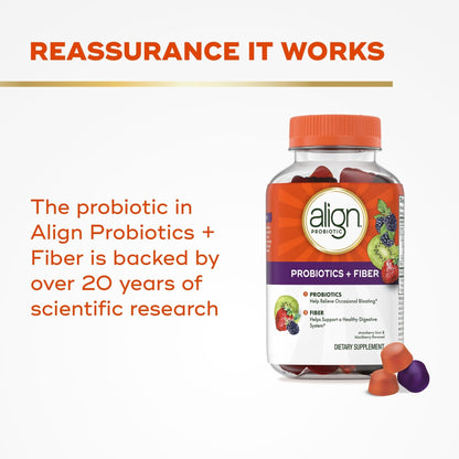 Align Probiotic, Probiotics + Fiber Gummies, Probiotics Help Relieve Occasional Bloating*, Fiber Helps Support a Healthy Digestive System - PrimeBioHealth - canada supplements