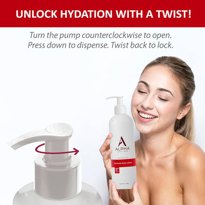 Alpha Skin Care Revitalizing Body Lotion, 12% Glycolic AHA, Simple & Effective Daily Moisturizer with Alpha Hydroxy Acid - PrimeBioHealth - canada supplements