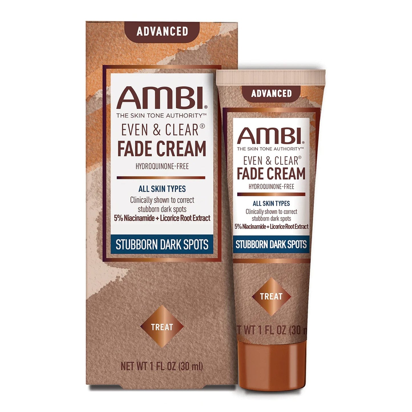 Ambi Even & Clear Advanced Fade Cream, Hydroquinone-free, Hyperpigmentation Treatment, Stubborn Dark Spot Corrector, Results In As Little As 2-3 Weeks - PrimeBioHealth - canada supplements