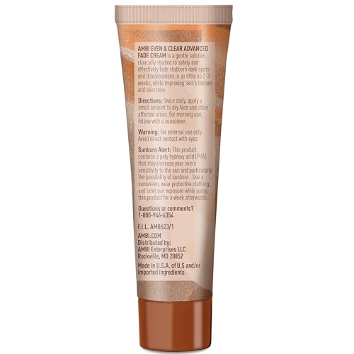 Ambi Even & Clear Advanced Fade Cream, Hydroquinone-free, Hyperpigmentation Treatment, Stubborn Dark Spot Corrector, Results In As Little As 2-3 Weeks - PrimeBioHealth - canada supplements
