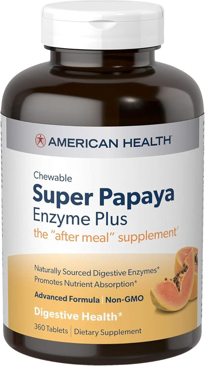 American Health Products Super Papaya Enzyme Plus 360 Tablets - PrimeBioHealth - canada supplements