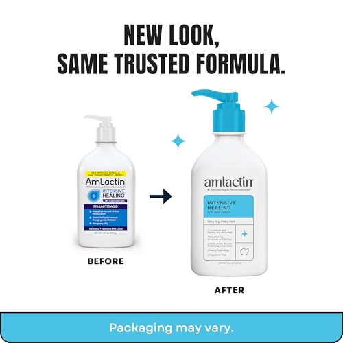AmLactin Intensive Healing Body Lotion - Therapeutic Lotion for Extremely Dry Skin - No-Scrub Exfoliator and Moisturizer - PrimeBioHealth - canada supplements