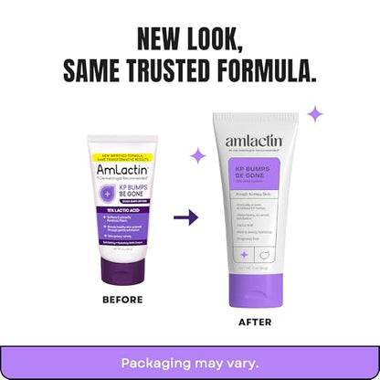 AmLactin KP Bumps Be Gone - Therapeutic Body Cream for Keratosis Pilaris - No-Scrub Exfoliator and Body Moisturizer - PrimeBioHealth - canada supplements