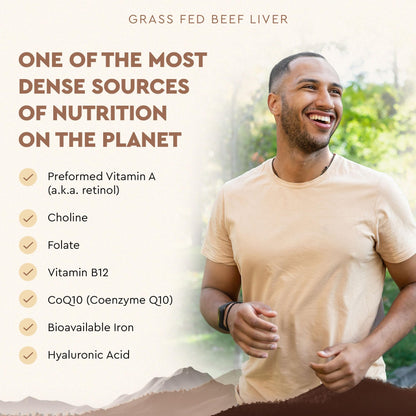 Ancestral Supplements Grass Fed Beef Liver 180 Capsules, Supports Energy Production, Detoxification, Digestion, Immunity and Full Body Wellness - PrimeBioHealth - canada supplements