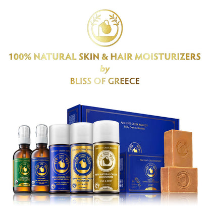 Ancient Greek Remedy Body Oil - Organic After Shower Face Oil & Body Moisturizer for Dry Skin - Almond, Jojoba, Olive, Lavender - PrimeBioHealth - canada supplements