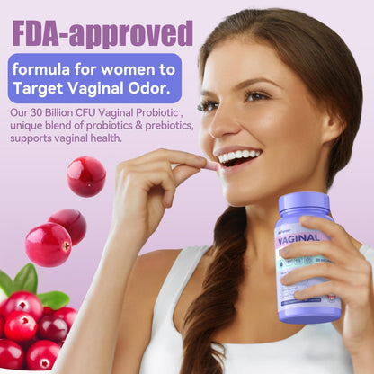AnFamer Vaginal Probiotics for Women Female,Promotes Ph Balance,Healthy Vaginal Odor & Flora,Urinary Tract Health with Prebiotics & Lactobacillus Probiotic - PrimeBioHealth - canada supplements