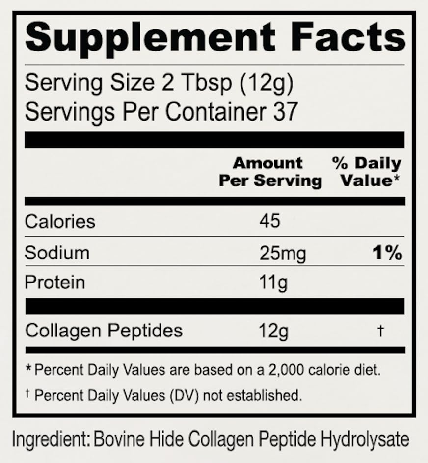 Anthony's Collagen Peptide Powder, 1 lb, Pure Hydrolyzed, Gluten Free, Keto and Paleo Friendly, Grass Fed - PrimeBioHealth - canada supplements