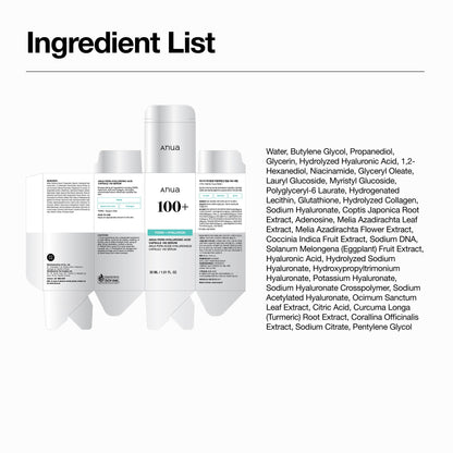 Anua PDRN Hyaluronic Acid Capsule 100 Serum, Radiant Face Serum, Salmon DNA, Hyaluronic Acid, Hydration, Moisture Plumping Effect - PrimeBioHealth - canada supplements