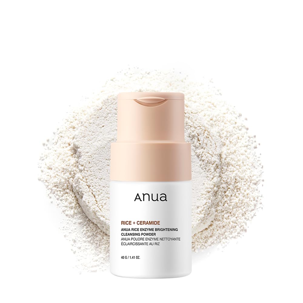 ANUA Rice Enzyme Brightening Cleansing Powder, Exfoliating Powder-to-Foam Cleanser, Smooth Texture & Clarity - PrimeBioHealth - canada supplements