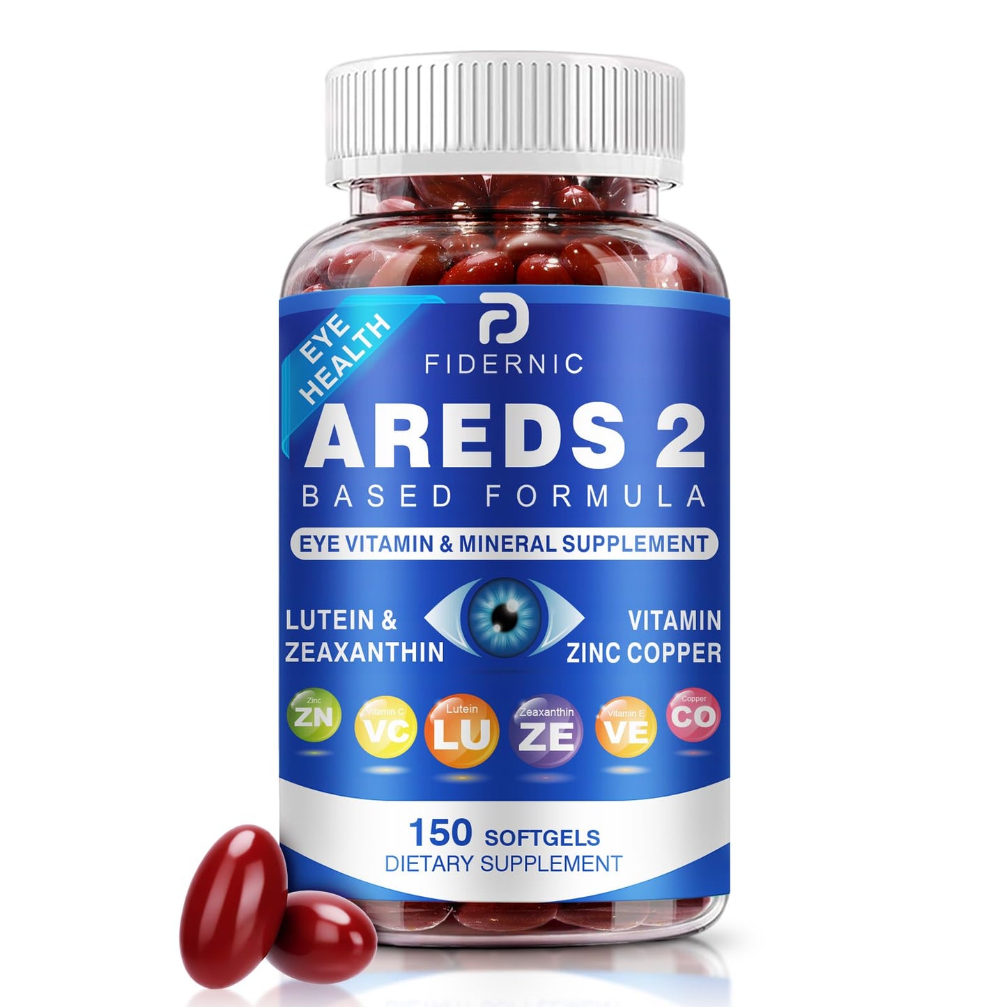 AREDS 2 Eye Vitamin & Mineral Supplement — Lutein and Zeaxanthin Supplement, Vitamin C & E, Zinc & Copper for Blue Light Protection, Eye Health Support - PrimeBioHealth - canada supplements
