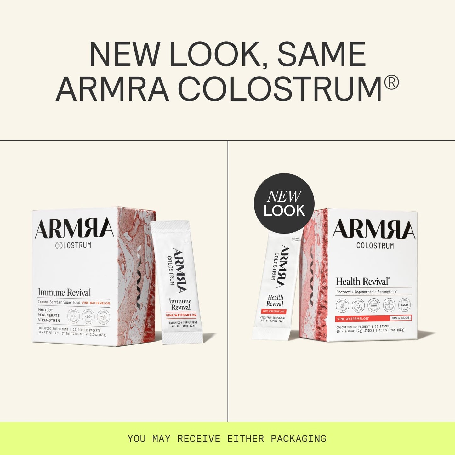 ARMRA Colostrum Powder | Vine Watermelon | Gut Health & Bloating | Skin & Hair | Immunity | Keto, Gluten & Fat-Free | 30 Servings - PrimeBioHealth - canada supplements
