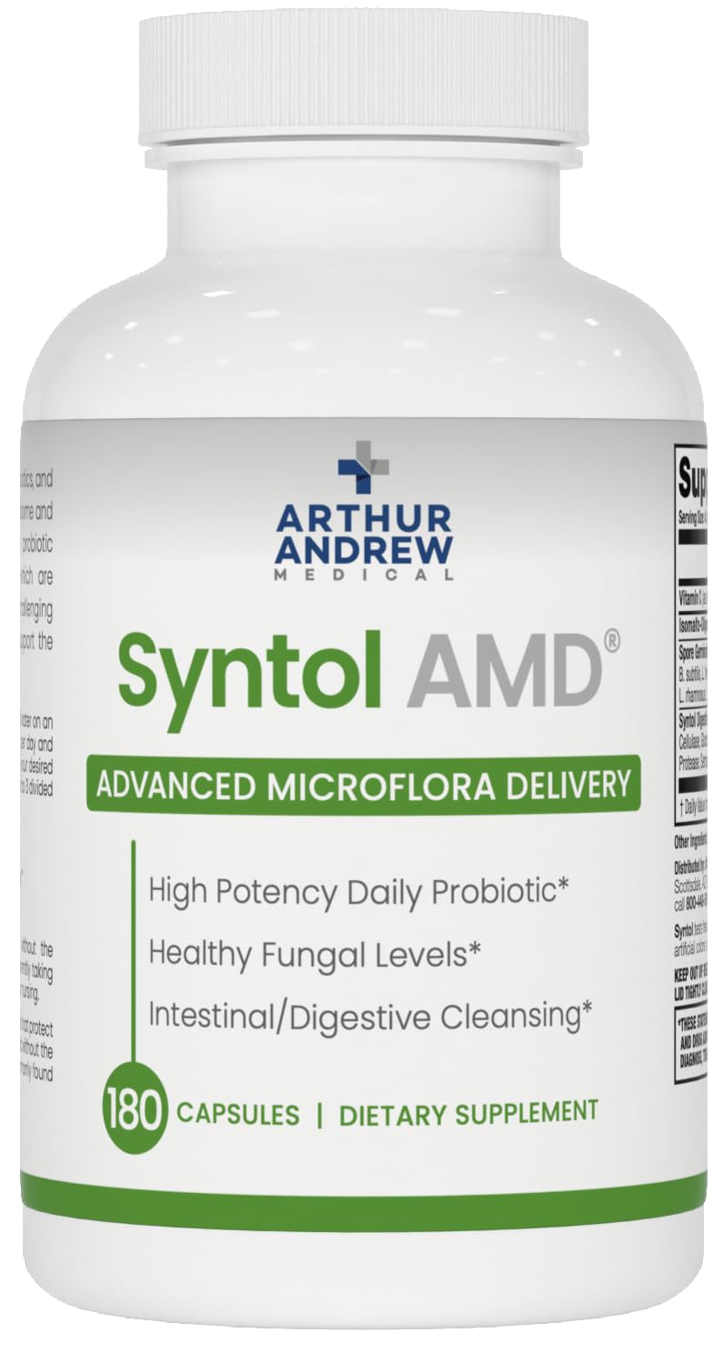 Arthur Andrew Medical, Syntol, 3-in-1 Formula with Probiotics, Prebiotic Fiber & Yeast Cleansing Multi-Enzymes, 180 - PrimeBioHealth - canada supplements