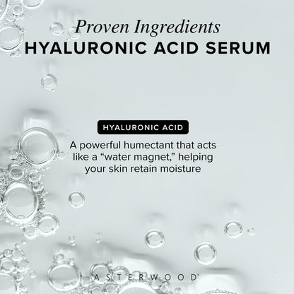 Asterwood Hyaluronic Acid Serum for Face - Plumping, Anti-Aging, Hydrating - Fragrance-Free - 1 Fl Oz - PrimeBioHealth - canada supplements