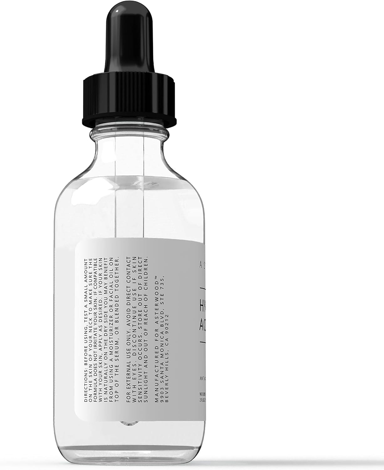 Asterwood Hyaluronic Acid Serum for Face - Plumping, Anti-Aging, Hydrating - Fragrance-Free - 1 Fl Oz - PrimeBioHealth - canada supplements