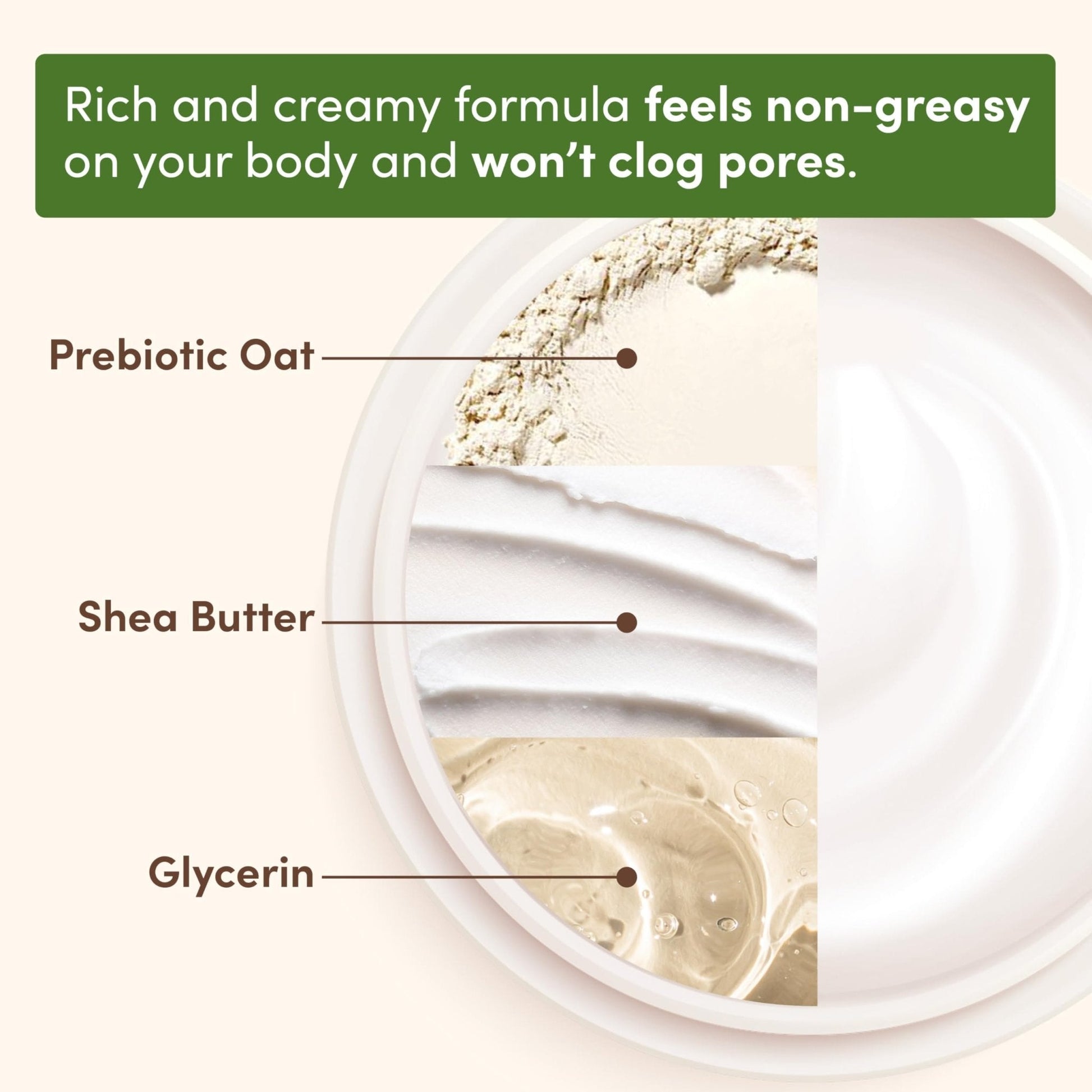 Aveeno Daily Moisturizing Cream with Prebiotic Oat & Shea Butter for Body, Face & Hands Moisturizer Cream - PrimeBioHealth - canada supplements