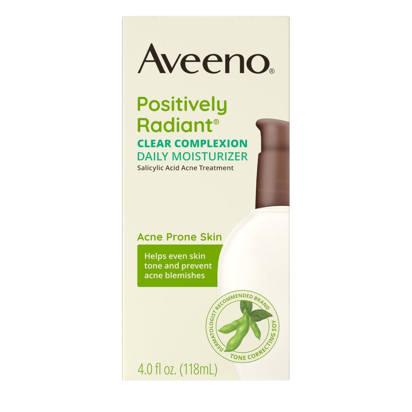 Aveeno Positively Radiant Clear Complexion Face Moisturizer, Acne Facial Moisturizer with Soy and Salicylic Acid for Oily Skin, Hypoallergenic Formula - PrimeBioHealth - canada supplements