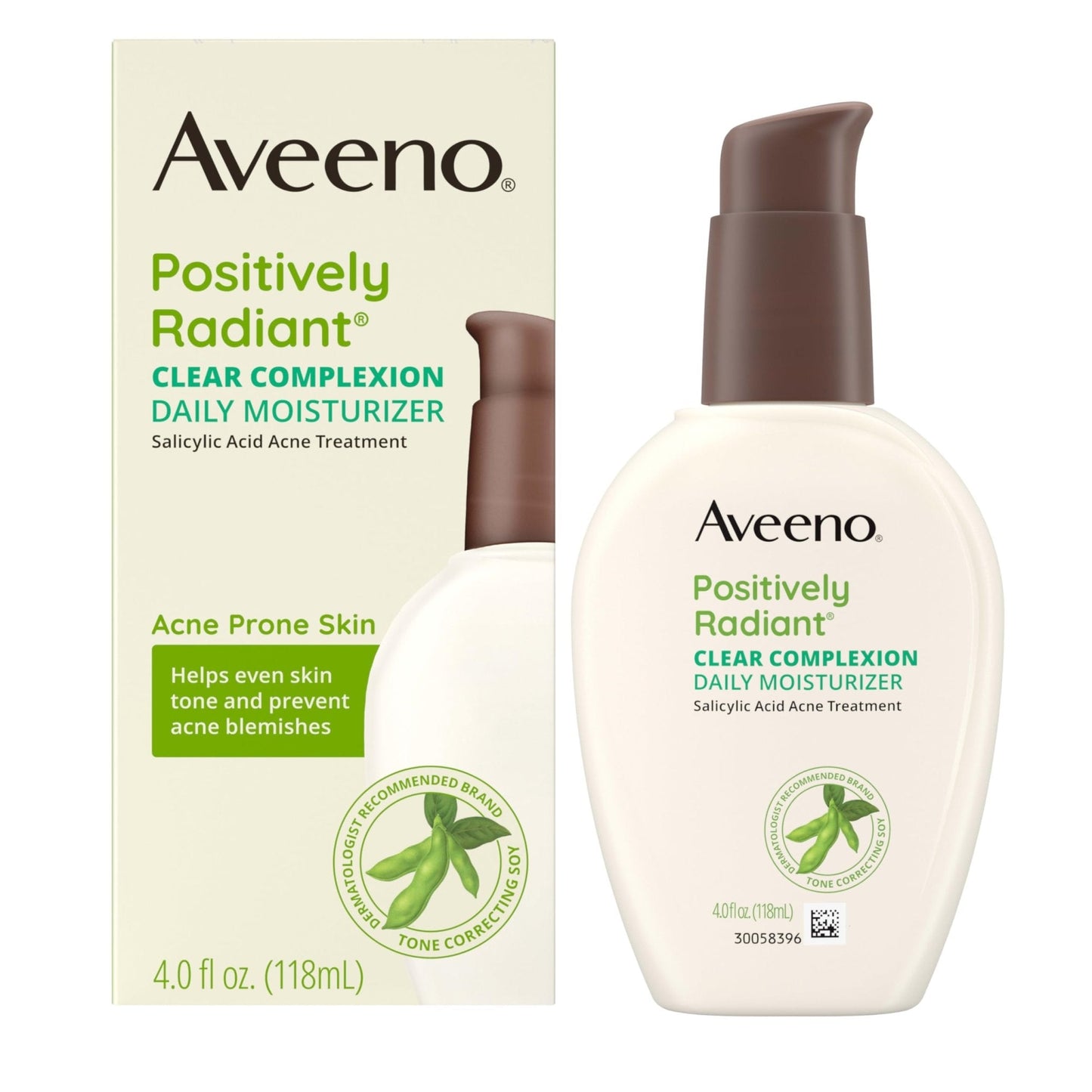 Aveeno Positively Radiant Clear Complexion Face Moisturizer, Acne Facial Moisturizer with Soy and Salicylic Acid for Oily Skin, Hypoallergenic Formula - PrimeBioHealth - canada supplements