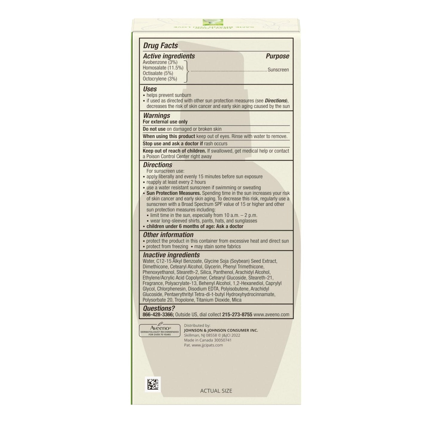 Aveeno Positively Radiant Daily Face Moisturizer with SPF 15 Sunscreen, Hydrating Facial Moisturizer with Soy Extract to Improve Skin - PrimeBioHealth - canada supplements