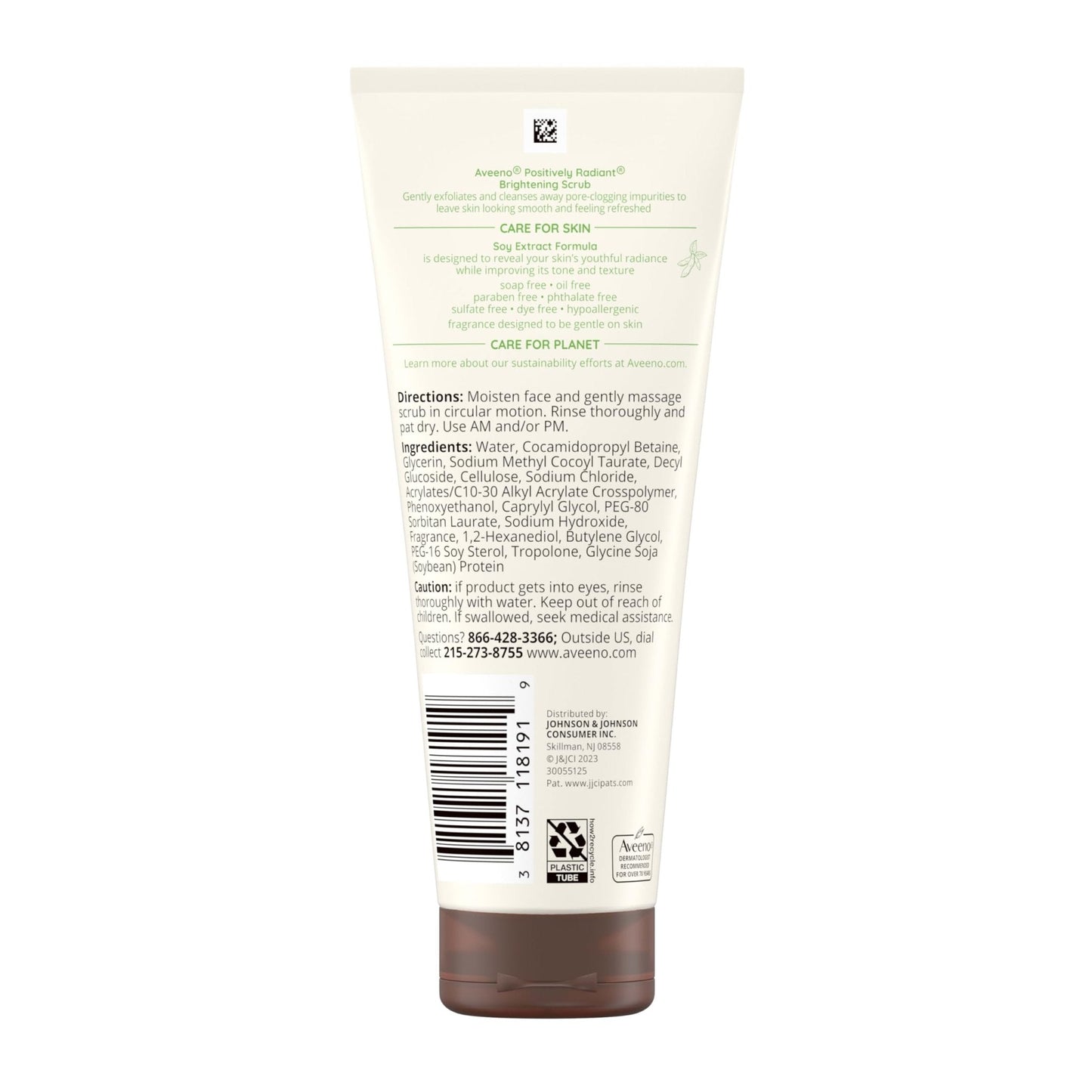 Aveeno Positively Radiant Skin Brightening Daily Facial Scrub with Moisture-Rich Soy Extract - PrimeBioHealth - canada supplements