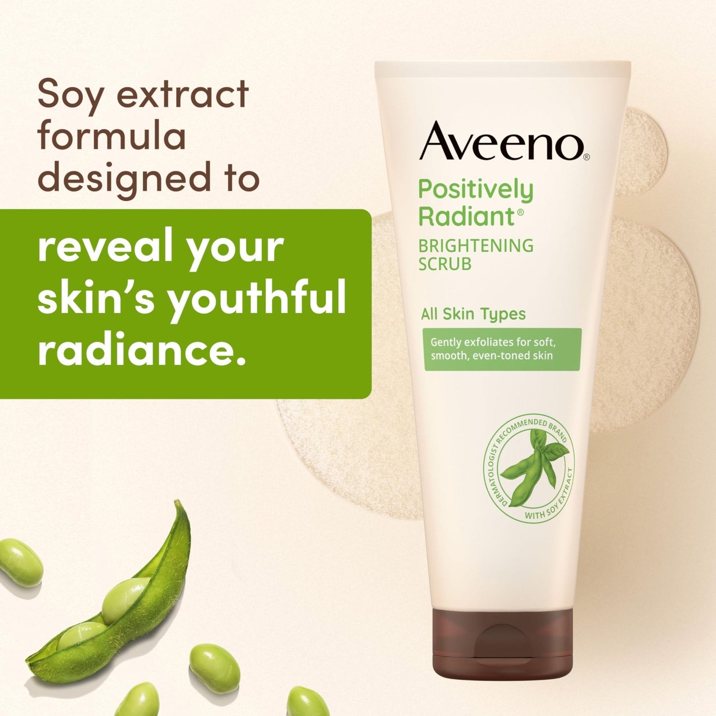 Aveeno Positively Radiant Skin Brightening Daily Facial Scrub with Moisture-Rich Soy Extract - PrimeBioHealth - canada supplements