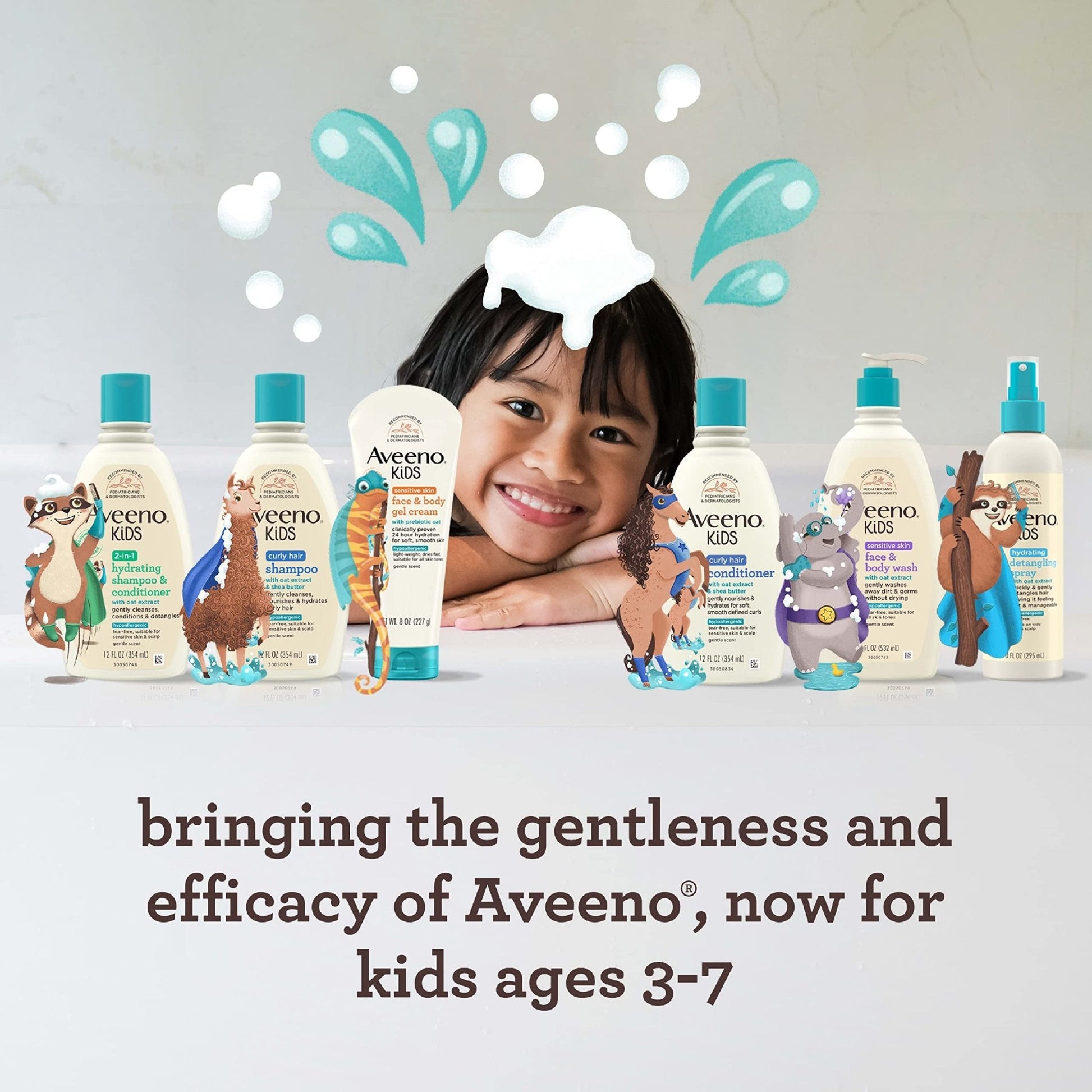 Aveeno Sensitive Skin Face & Body Gel Cream for Kids with Prebiotic Oat, Clinically Proven 24 Hour Hydration for Soft Skin - PrimeBioHealth - canada supplements