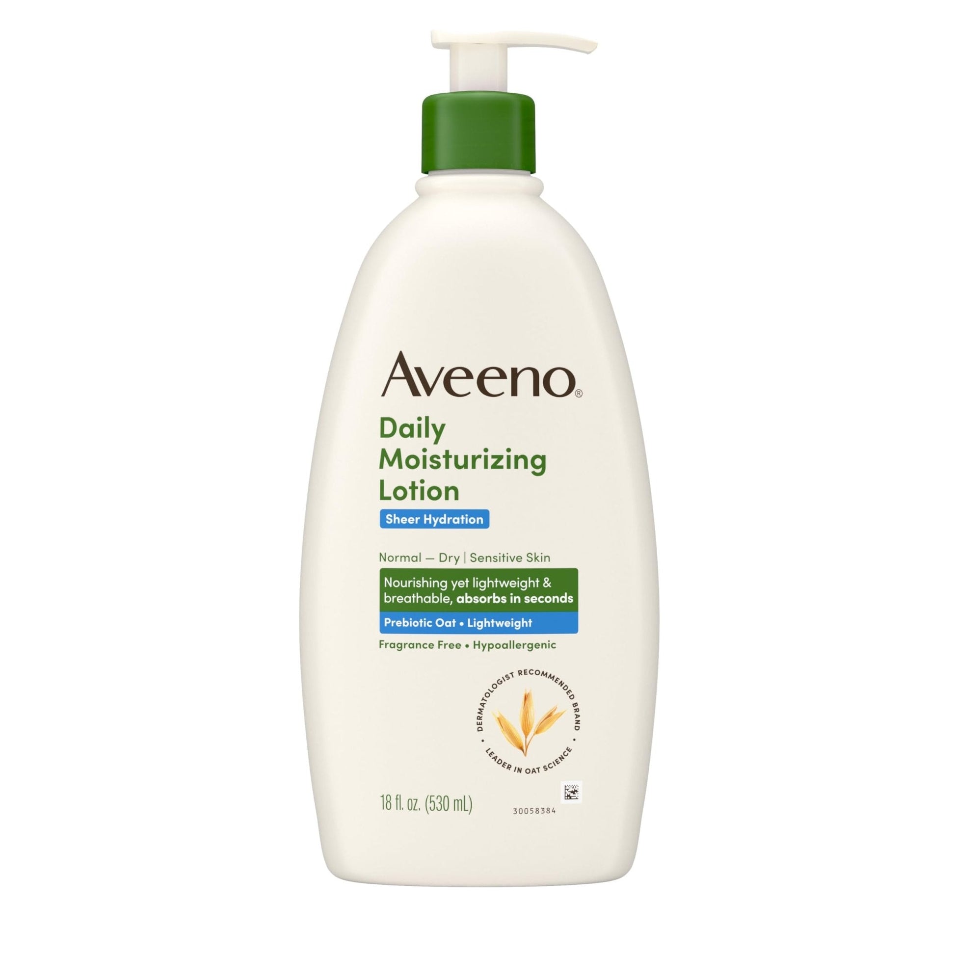 Aveeno Sheer Hydration Fragrance-Free Daily Moisturizing Lotion with Prebiotic Oat for Dry Skin, Lightweight - PrimeBioHealth - canada supplements